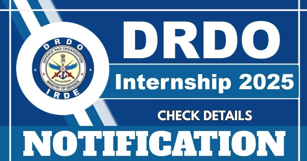 DRDO ITR Internship 2025