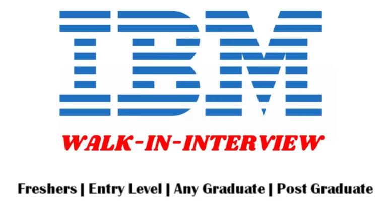 IBM Walkin Interview for Freshers
