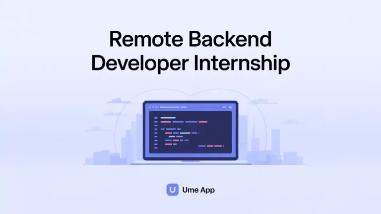 Remote Backend Developer Internship