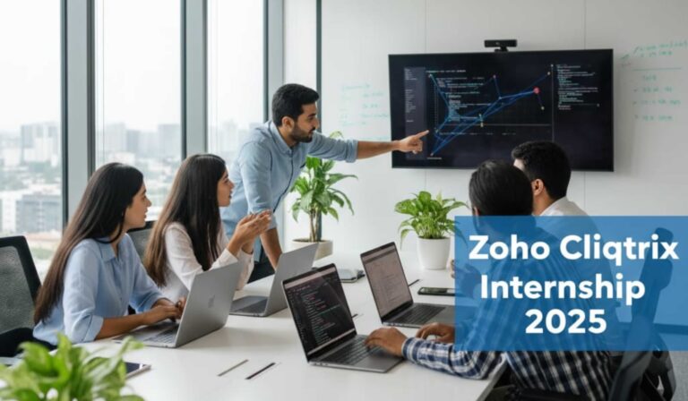 Zoho Cliqtrix Internship 2025