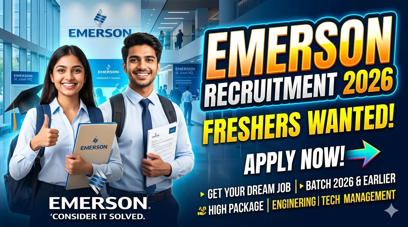 Emerson Recruitment 2026