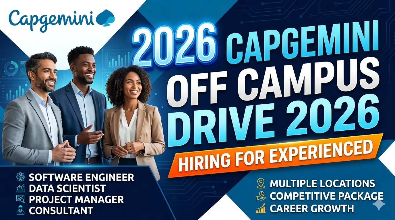 Capgemini Off Campus Recruitment 2026
