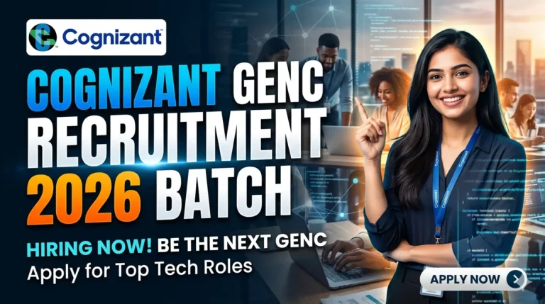 Cognizant GenC Recruitment for 2026 Batch