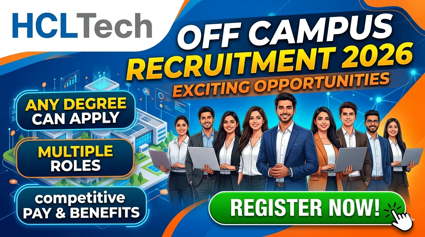 HCLTech Off Campus Recruitment 2026