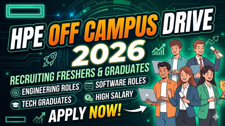 HPE Off Campus Jobs 2026