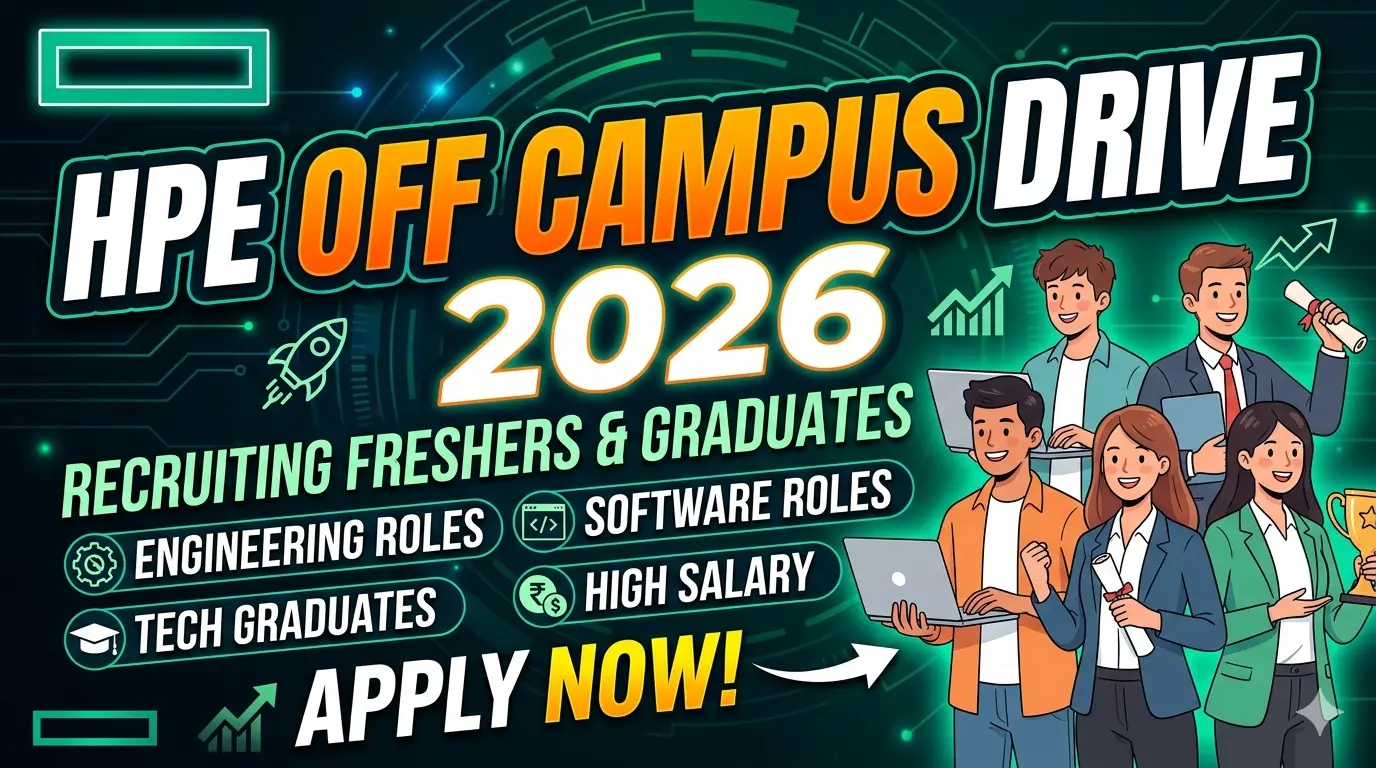HPE Off Campus Jobs 2026
