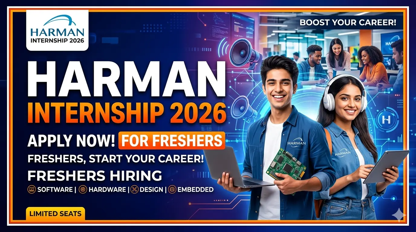 Harman Internship 2026 for Freshers