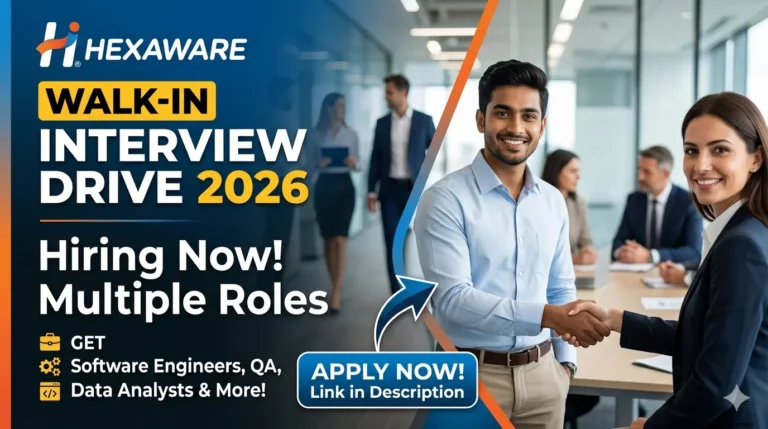 Hexaware Walk-in Interview Drive 2026