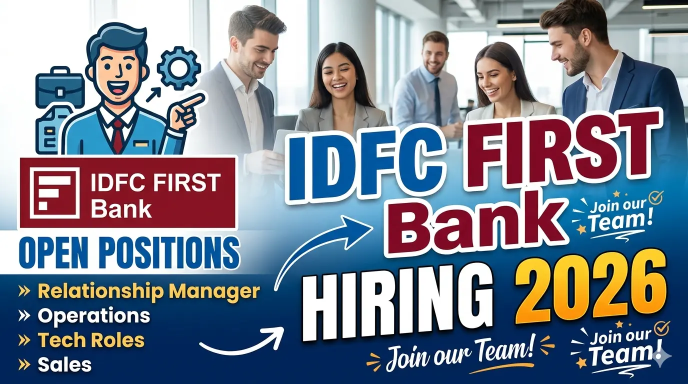 IDFC FIRST Bank Hiring 2026