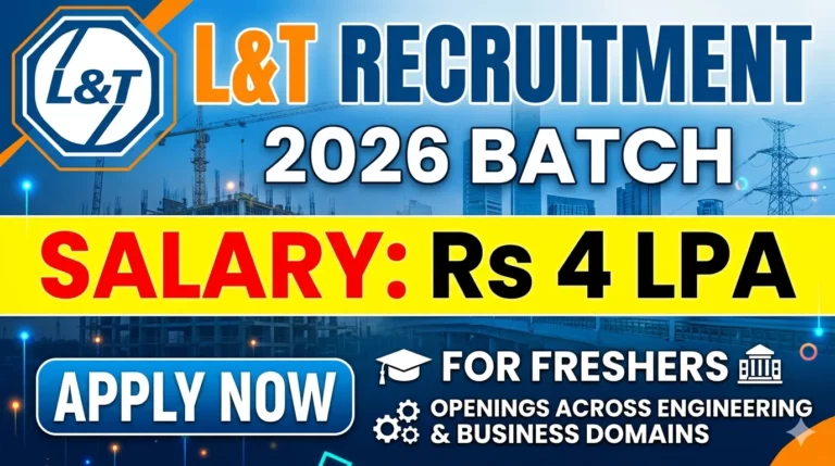 L&T Recruitment for 2026 Batch