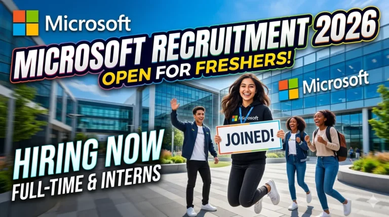 Microsoft Recruitment 2026 for Freshers