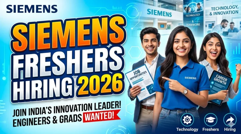 Siemens Freshers Hiring 2026