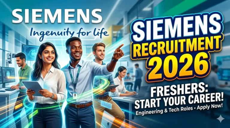 Siemens Recruitment Jobs 2026