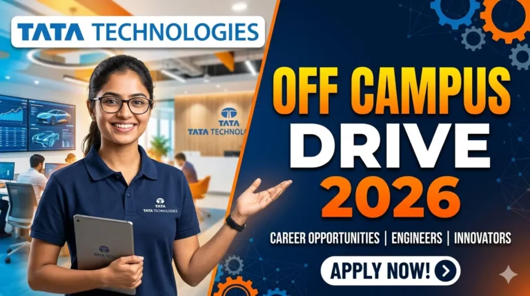 Tata Technologies Off Campus Drive 2026