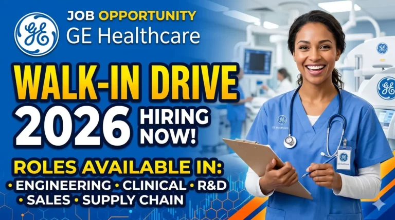 GE Healthcare Walk-in Drive 2026