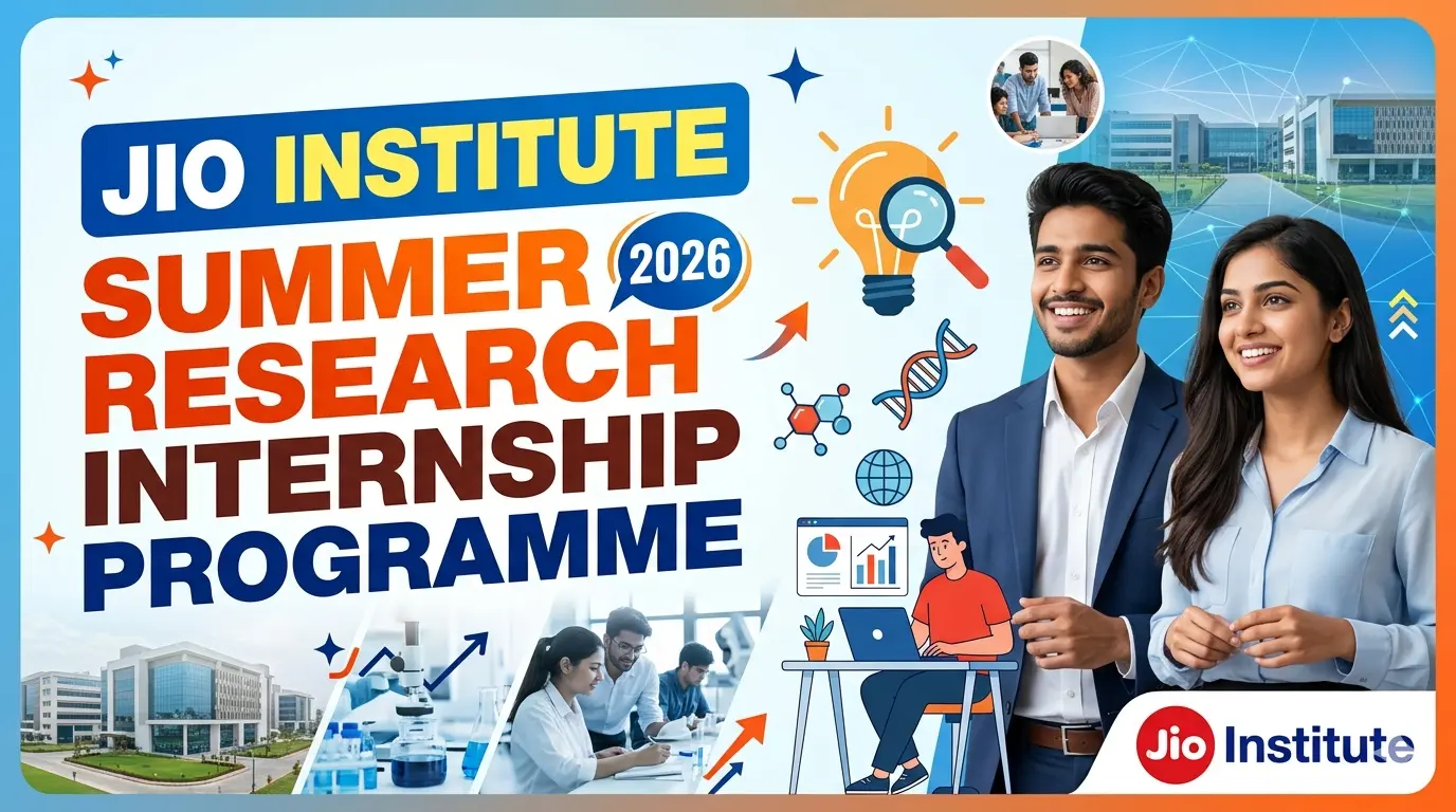 Jio Institute Summer Research Internship 2026