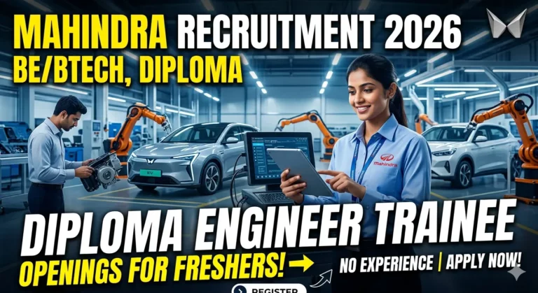 Mahindra Recruitment 2026