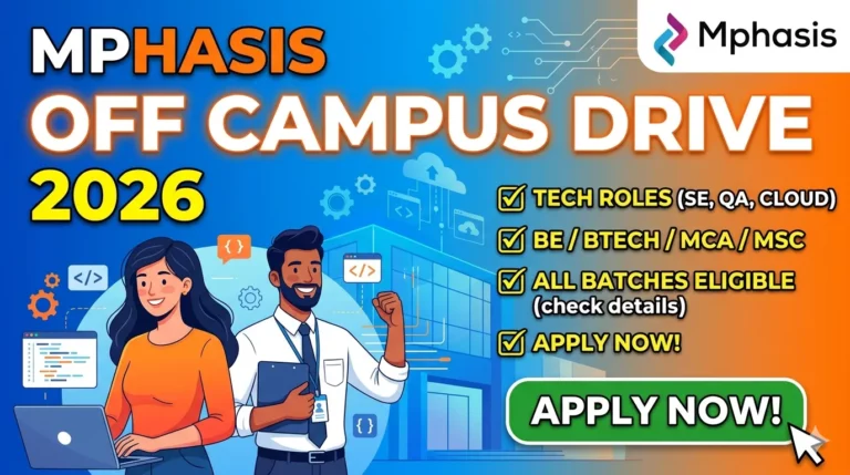 Mphasis Off Campus Recruitment 2026