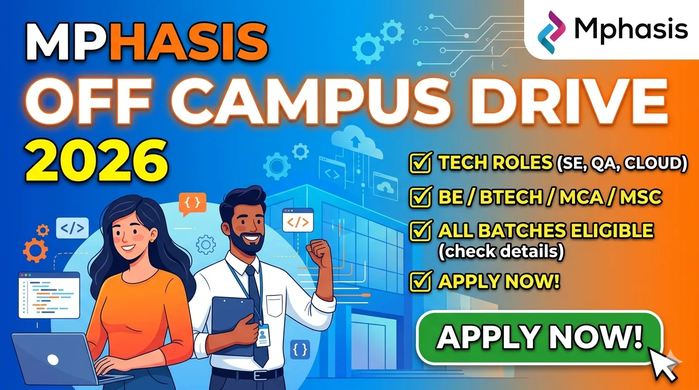 Mphasis Off Campus Recruitment 2026