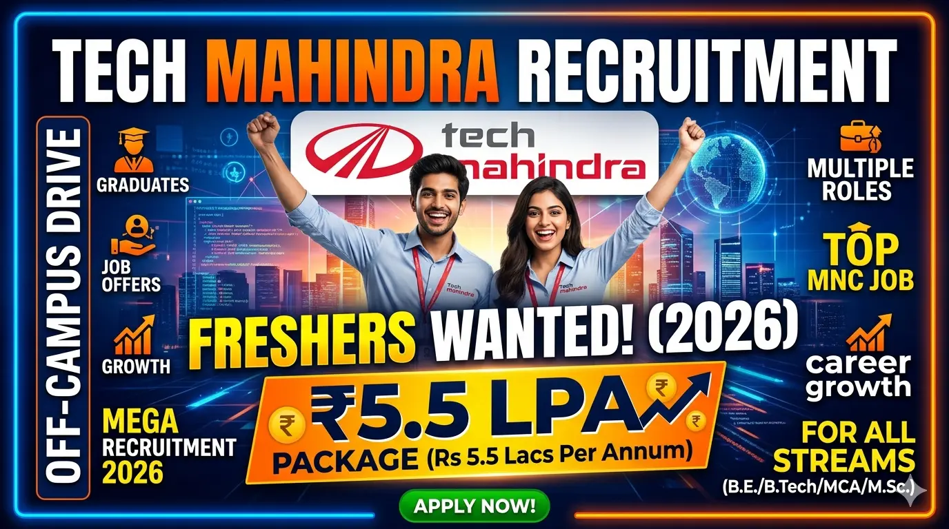Tech Mahindra Recruitment Jobs 2026