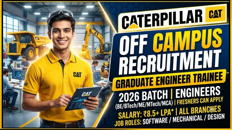 Caterpillar Off Campus Recruitment 2026
