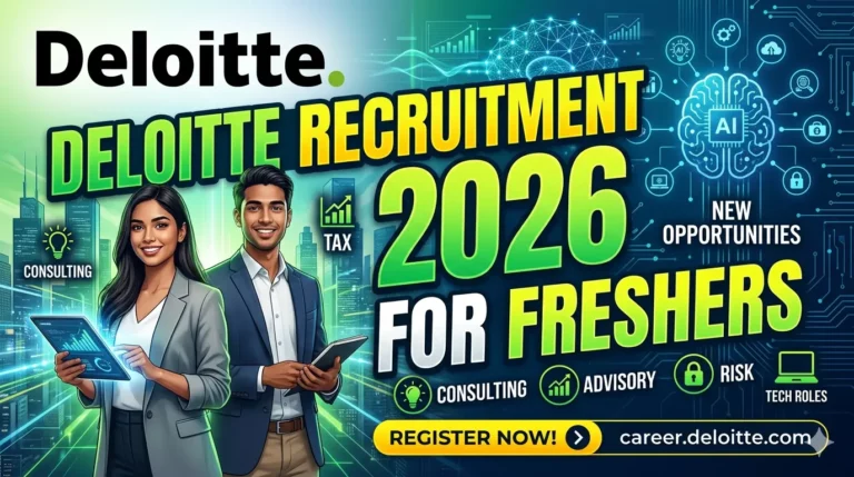 Deloitte Recruitment 2026 for Freshers