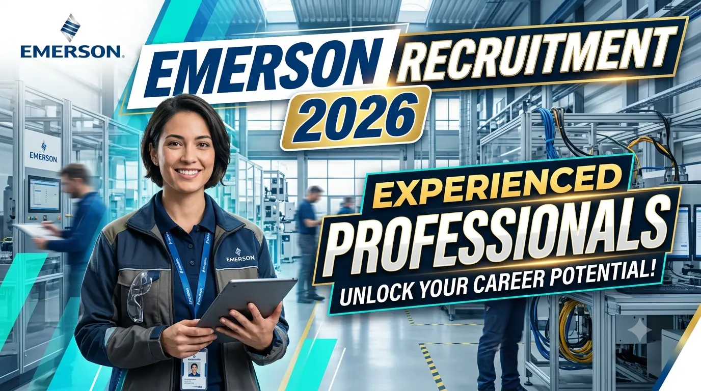 Emerson Recruitment 2026 for Experienced