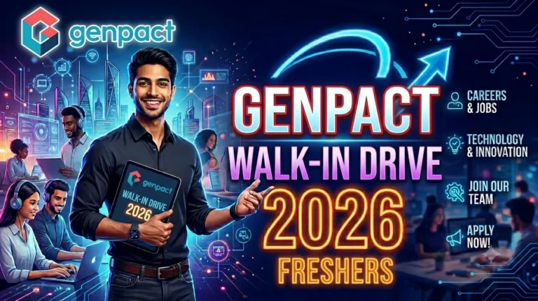Genpact Walk-in Drive 2026 Freshers