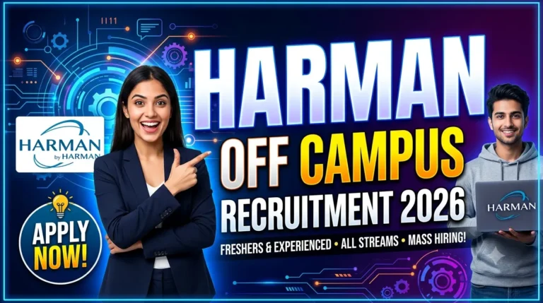 HARMAN Off Campus Recruitment 2026