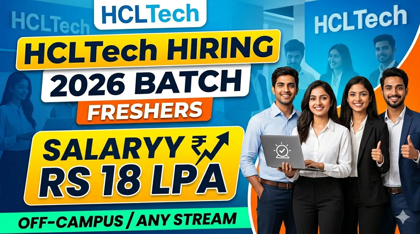 HCLTech Hiring for 2026 Batch