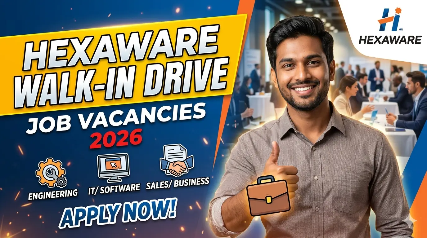 Hexaware Walk-in Drive Jobs 2026