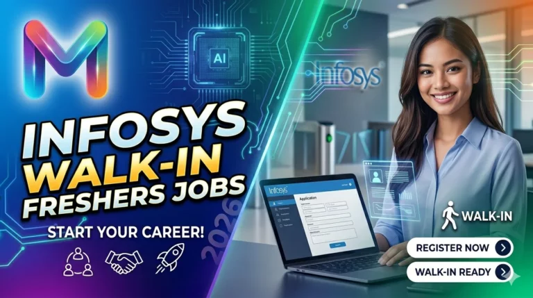 Infosys Walk-in Freshers Jobs 2026