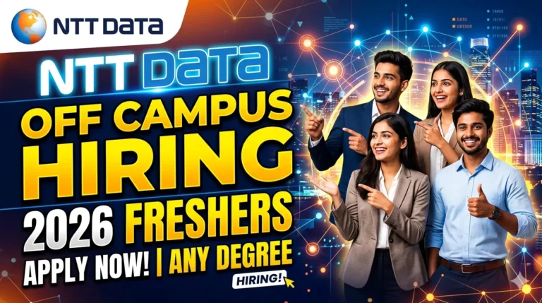 NTT DATA Off Campus Hiring 2026