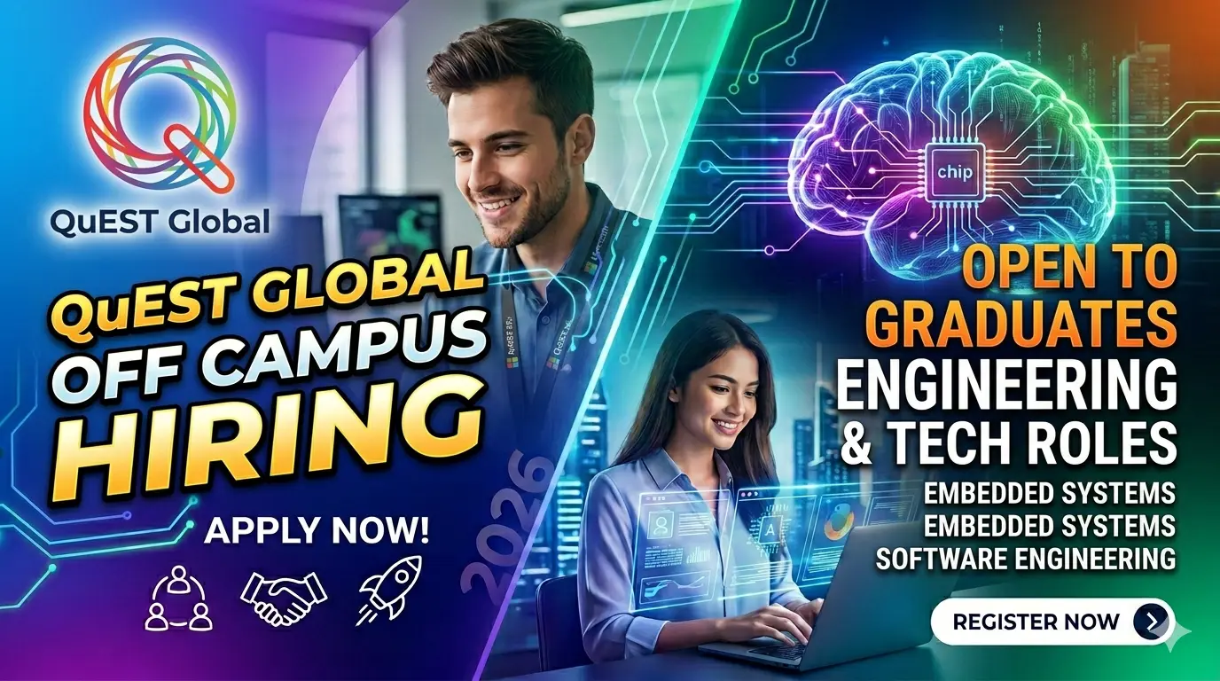 QuEST Global Off Campus Hiring 2026