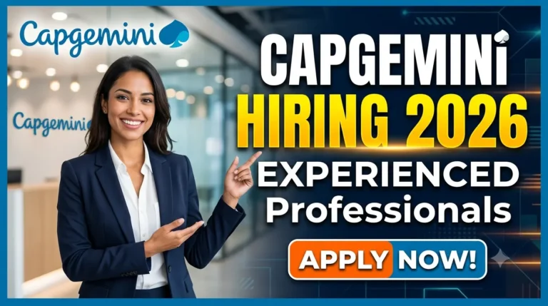 Capgemini Hiring 2026 Experienced
