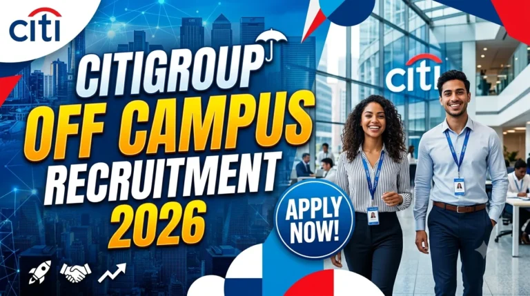 Citigroup Off Campus Recruitment 2026