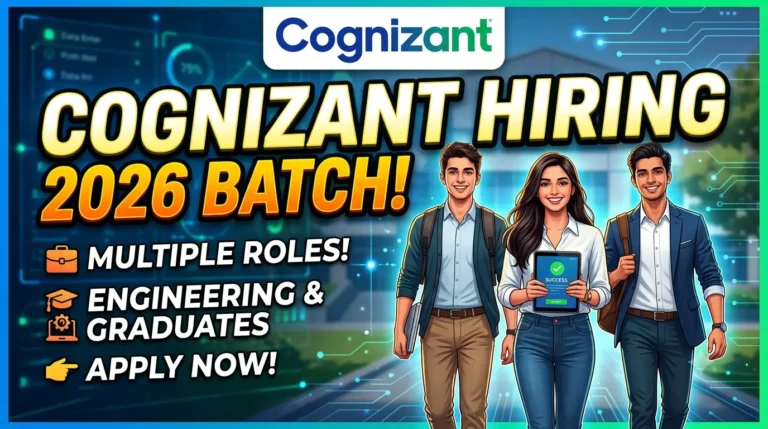 Cognizant Hiring for 2026 Batch