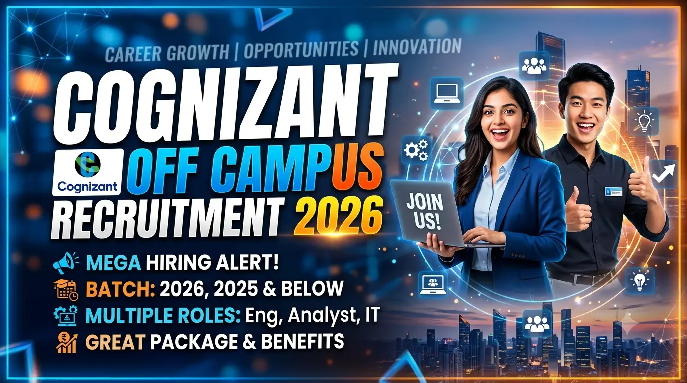 Cognizant Off Campus Recruitment 2026