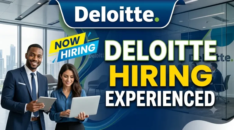 Deloitte Hiring 2026 Experienced