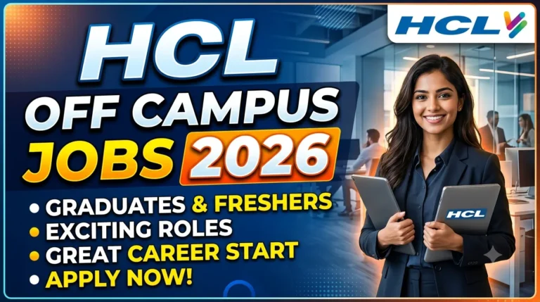 HCL Off Campus Jobs 2026