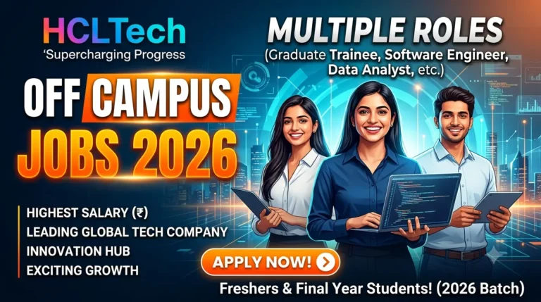 HCLTech Off Campus Jobs 2026