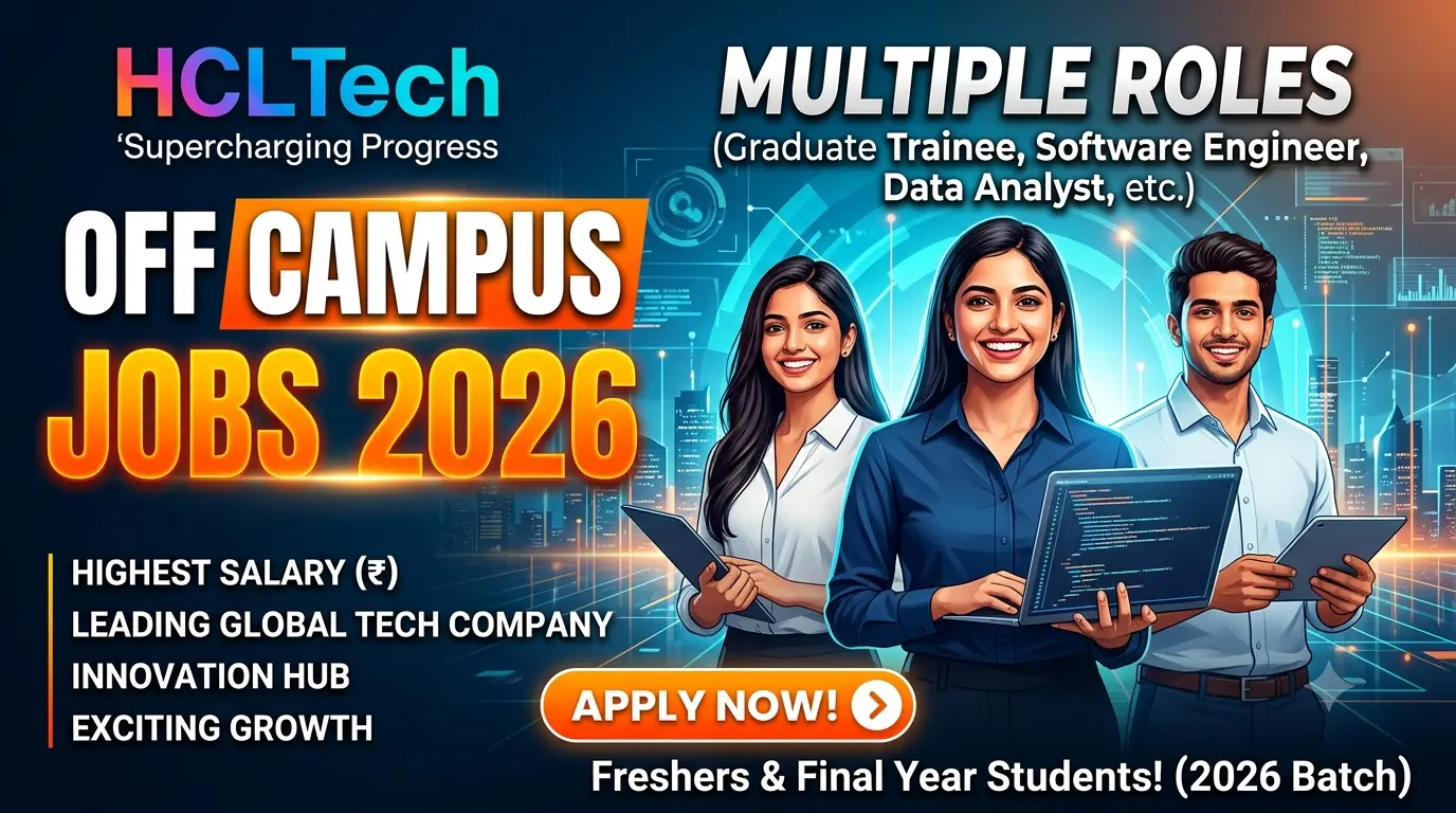 HCLTech Off Campus Jobs 2026