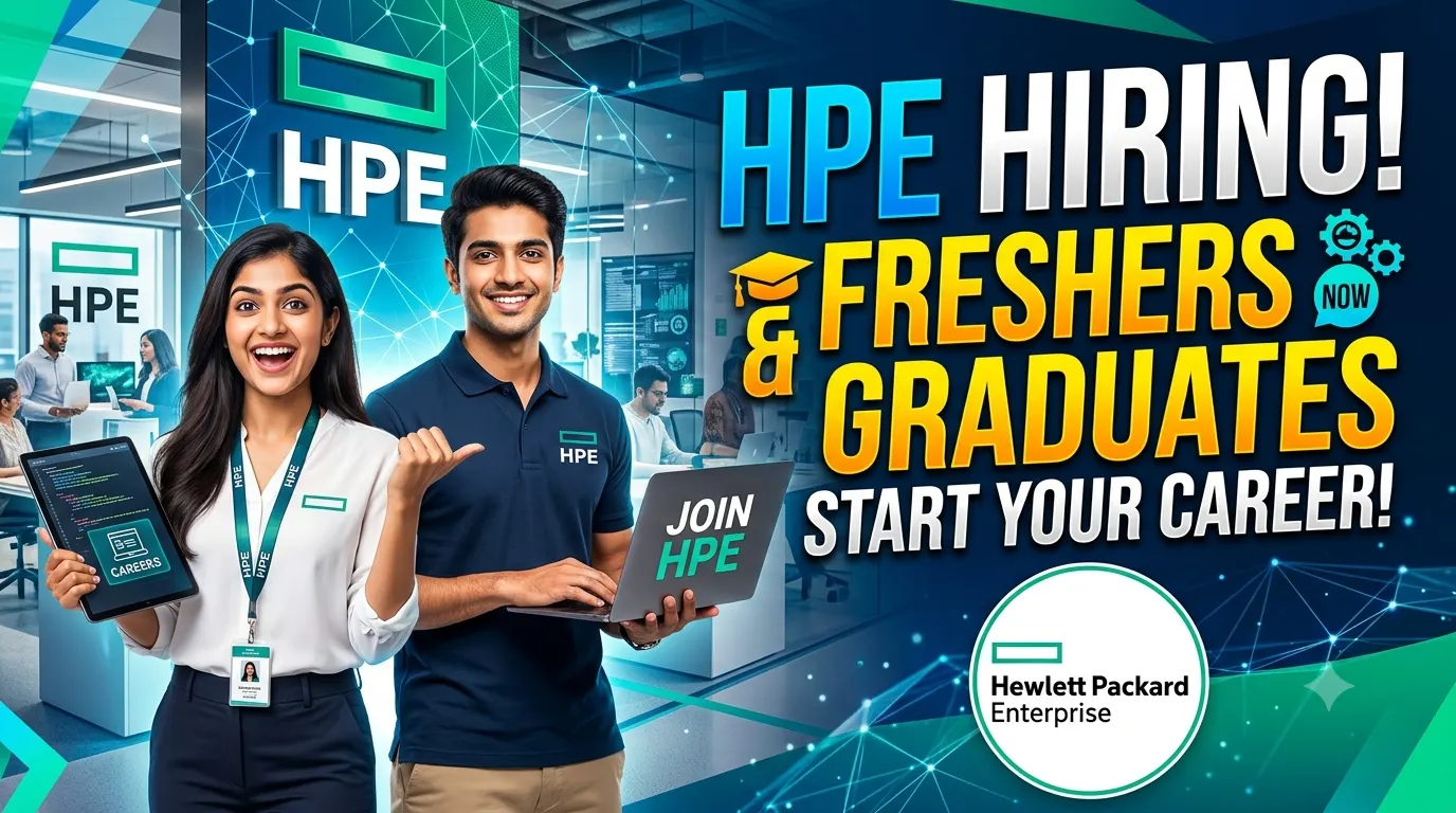 HPE Hiring 2026 for Freshers