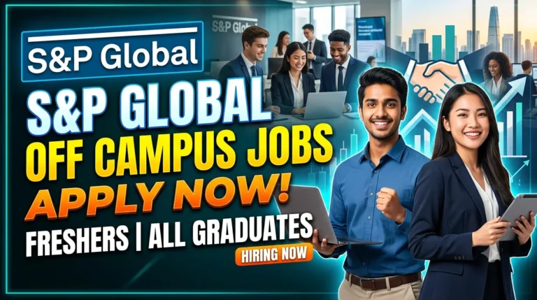 S & P Global Off Campus Jobs 2026