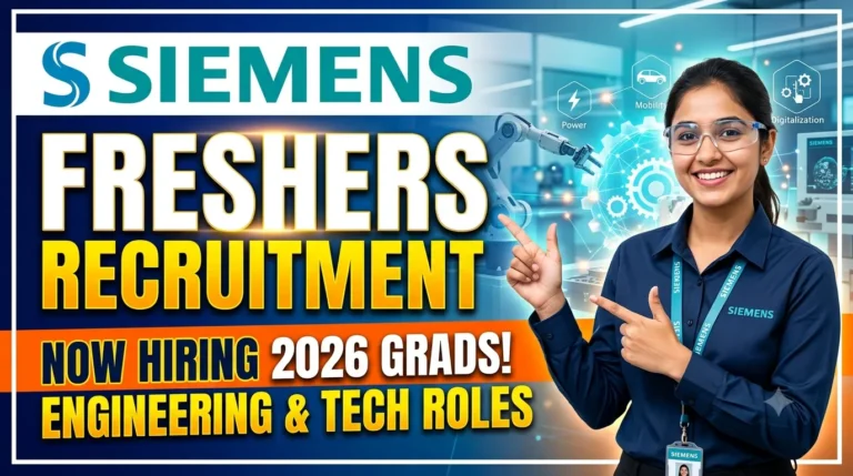 Siemens Recruitment Freshers 2026