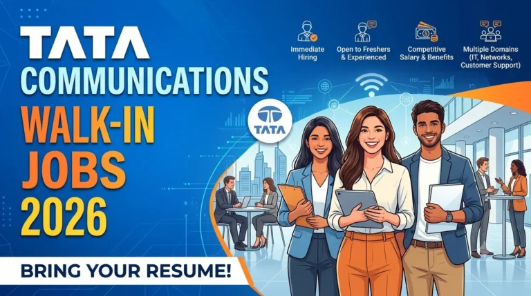 TATA Communications Walk-in Jobs 2026