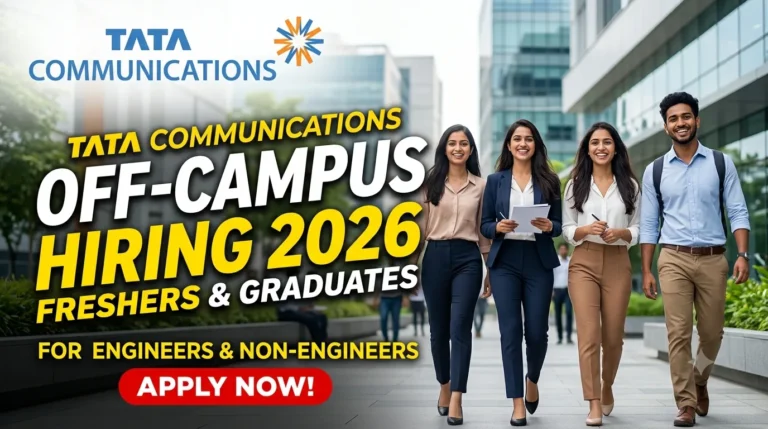 Tata Communications Off Campus Hiring 2026