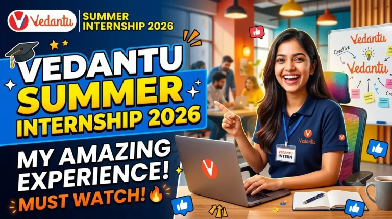 Vedantu Summer Internship 2026