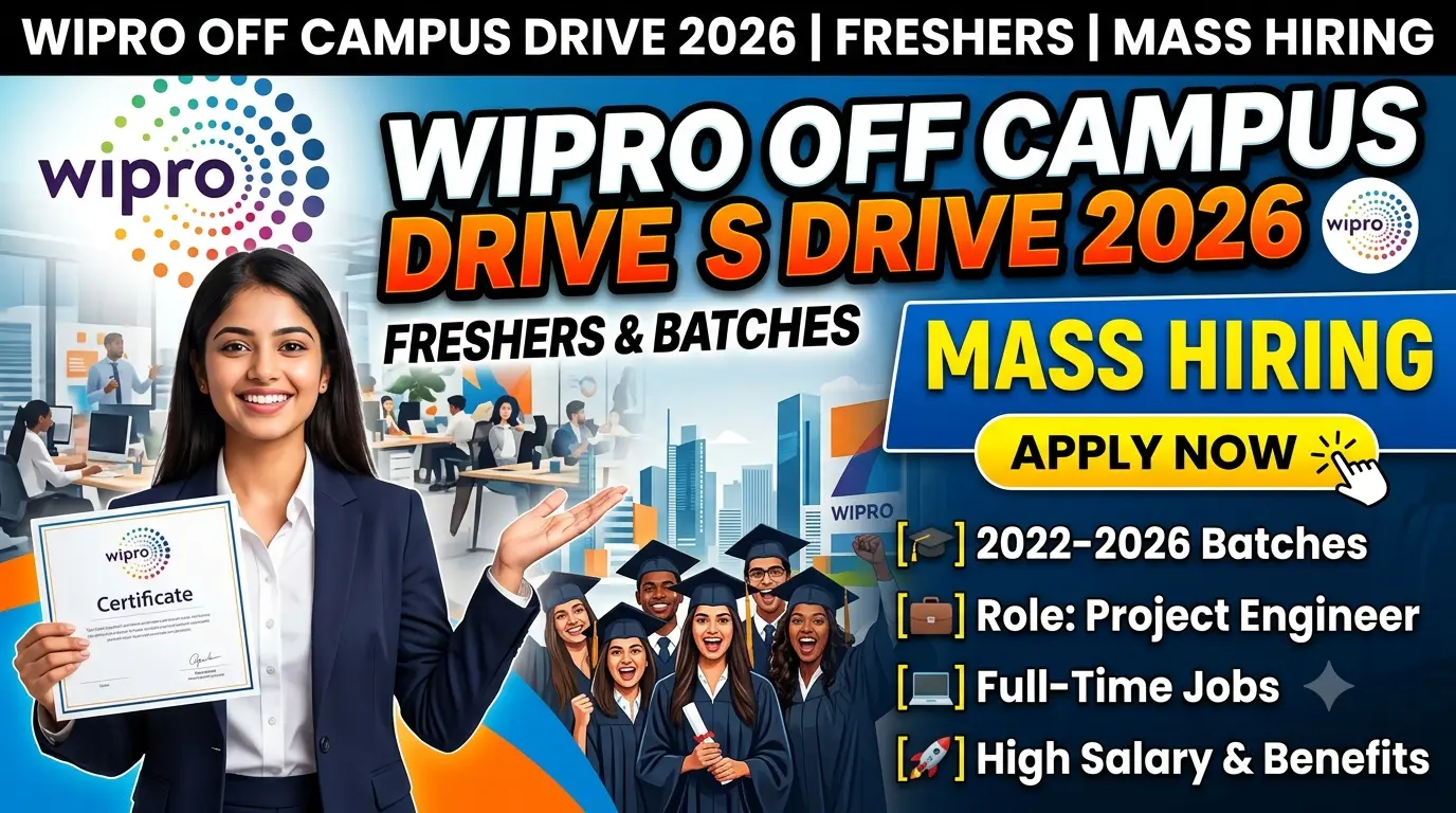 Wipro Off Campus Drive 2026 Freshers