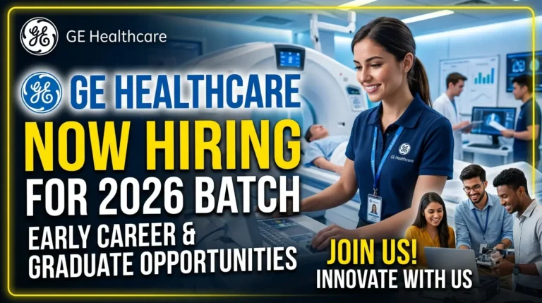 GE Healthcare Hiring for 2026 Batch